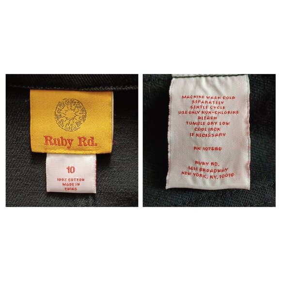 Ruby Rd. Vintage Twill Cotton Denim Blazer Jacket - Picture 8 of 16